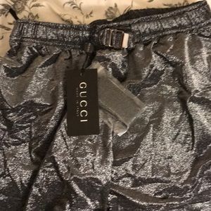 Gucci silver metallic Harem Pants size 4